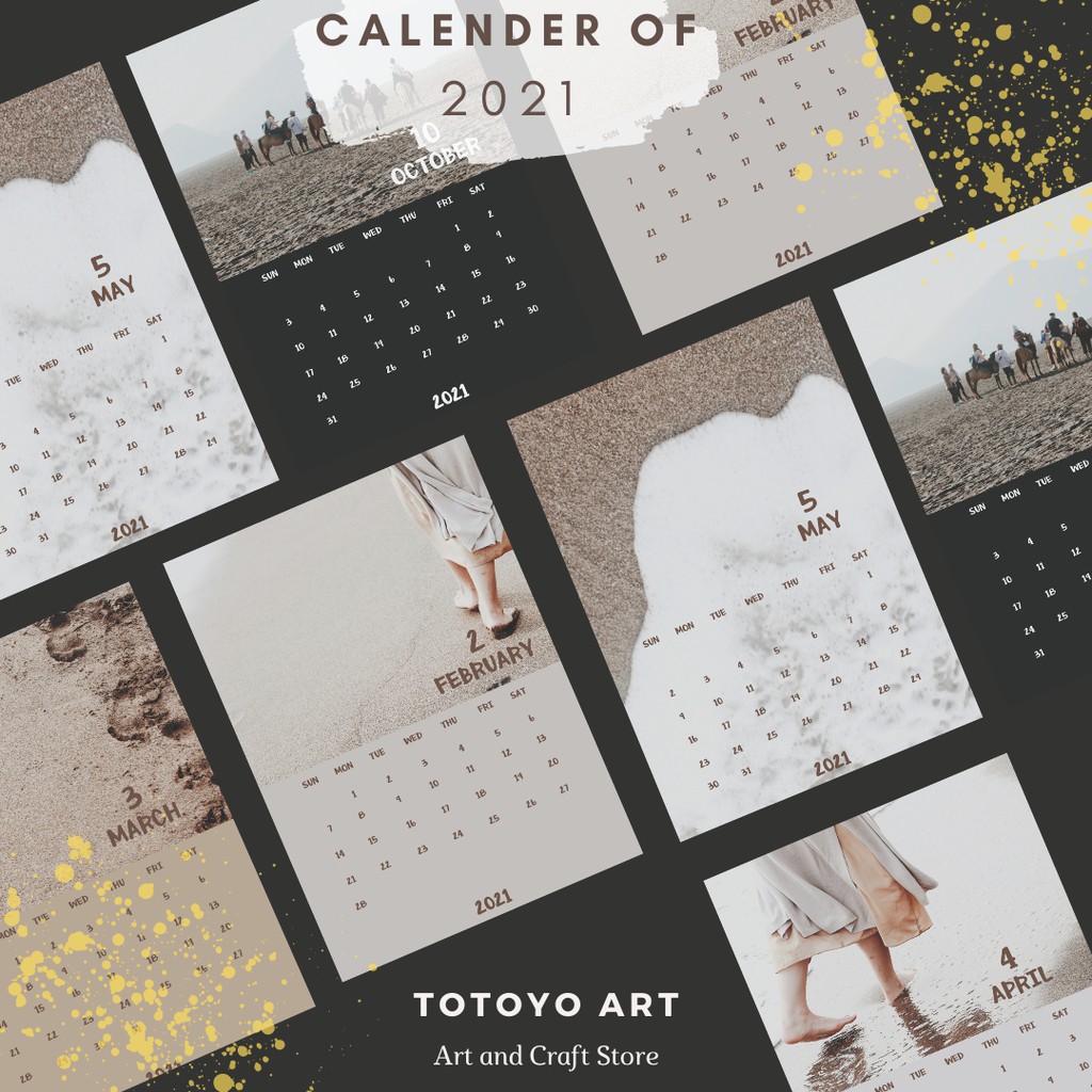 Photograph Calendar Aesthetic 2021 Special Collaboration Shopee Indonesia