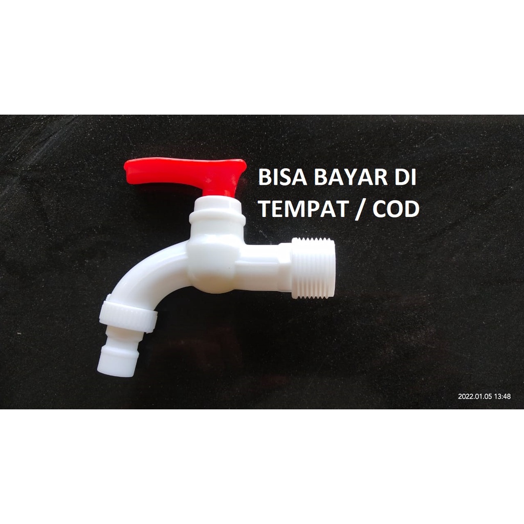 Kran ARS PVC 3/4" - Keran Selang Air 3/4 Inch Gagang Mudah diputar