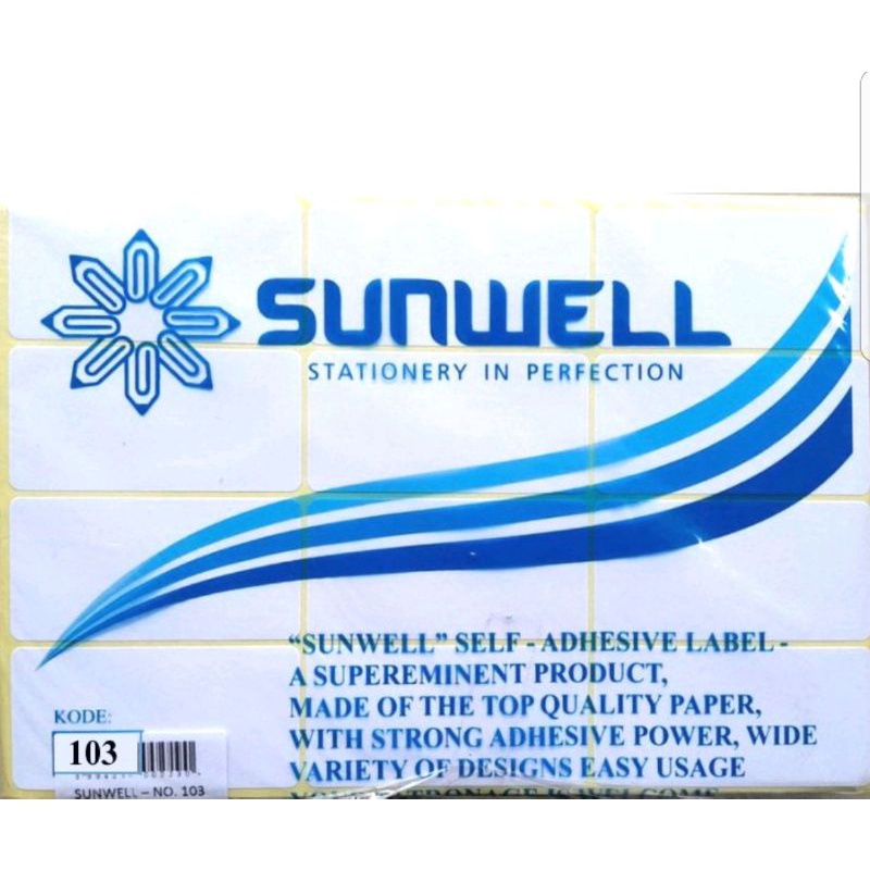 

stiker label nama _ sunwell