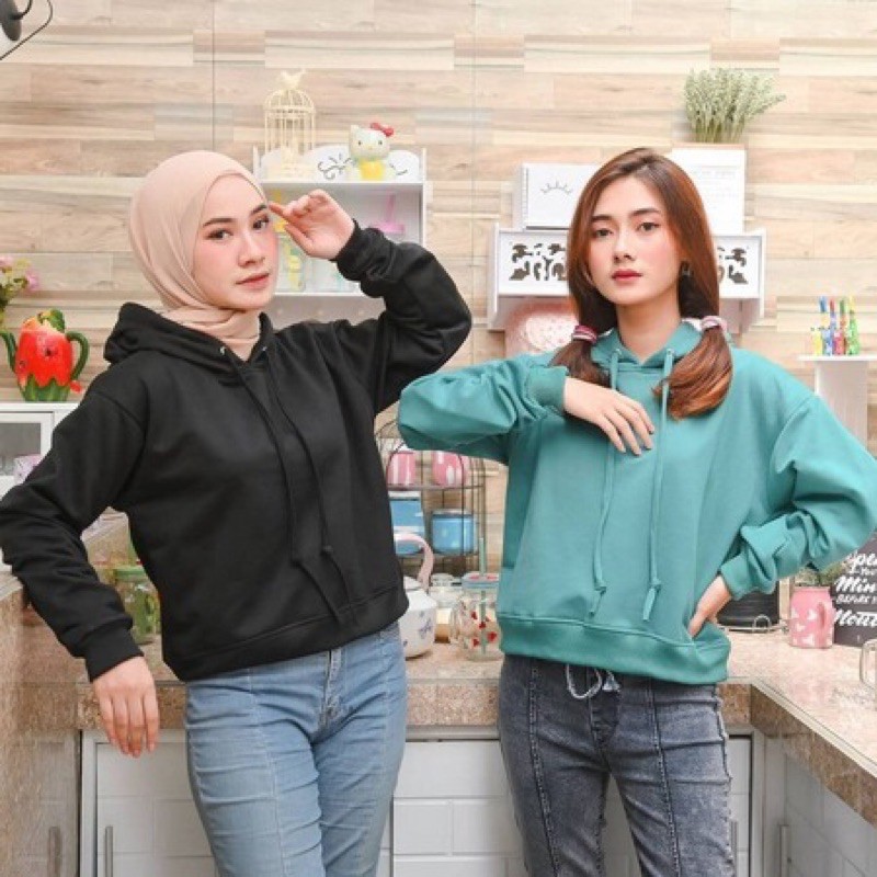Hoodie Crop Oversize / Sweater Crop