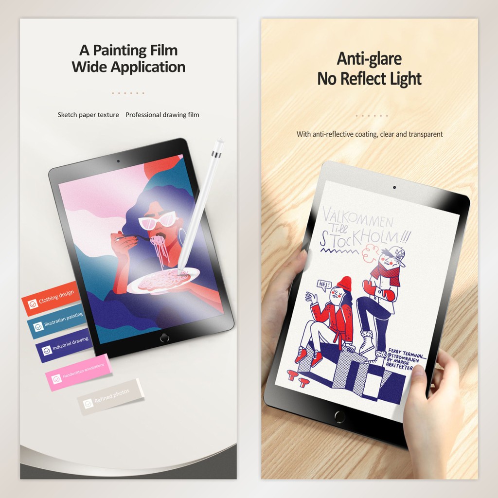 USAMS Paper Like Screen Protector for iPad Series