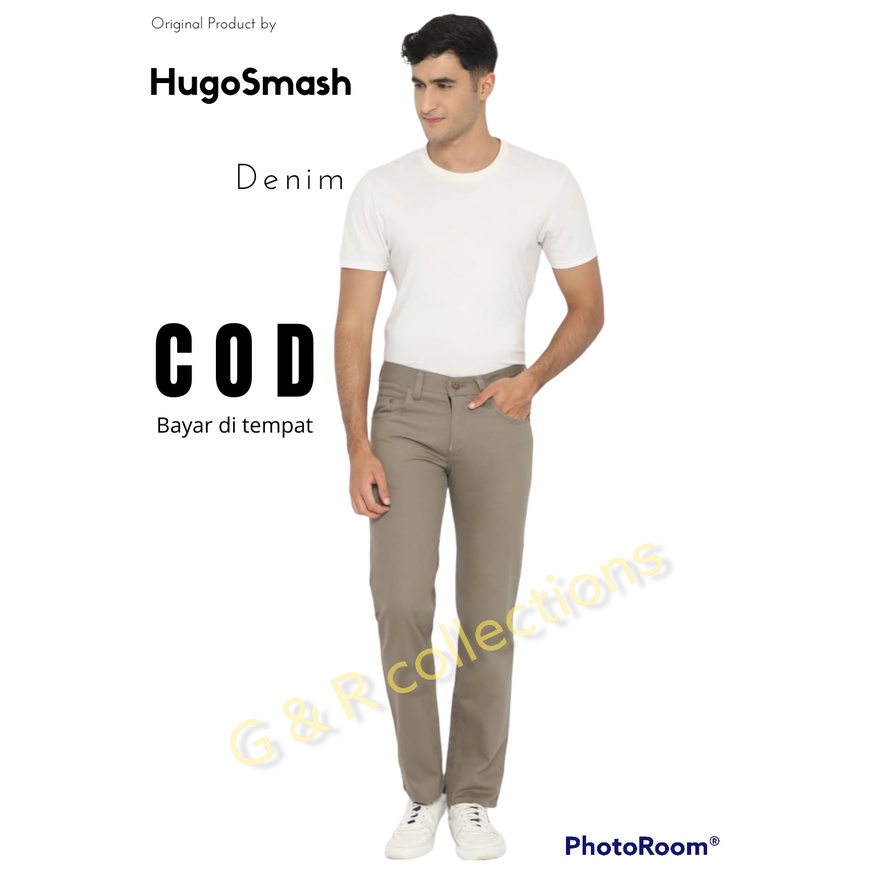 Celana Panjang Standar Kanvas Pria Terlaris Promo Celana Standar Cinos Premium Bahan Kanvas Tebal Celana Panjang Pria Reguler Bahan Kanvas HugoSmash  Celana Panjang Standar Pria