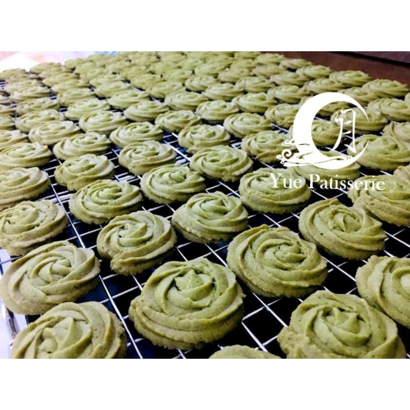 

Matcha butter cookies