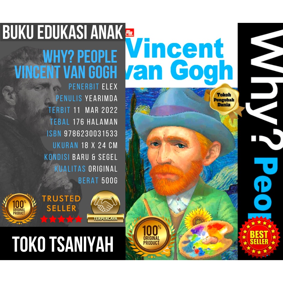 Buku Why People Vincent van Gogh YeaRimDang Buku Why Series Buku Cerita Anak Bergambar Buku Edukasi 