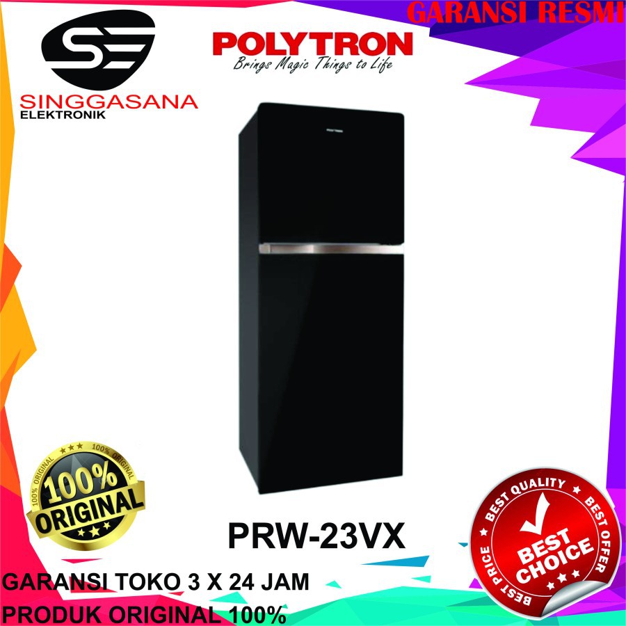 Kulkas Polytron Prw 23vx Prw23vx Prw 23 Vx 2 Pintu Shopee Indonesia