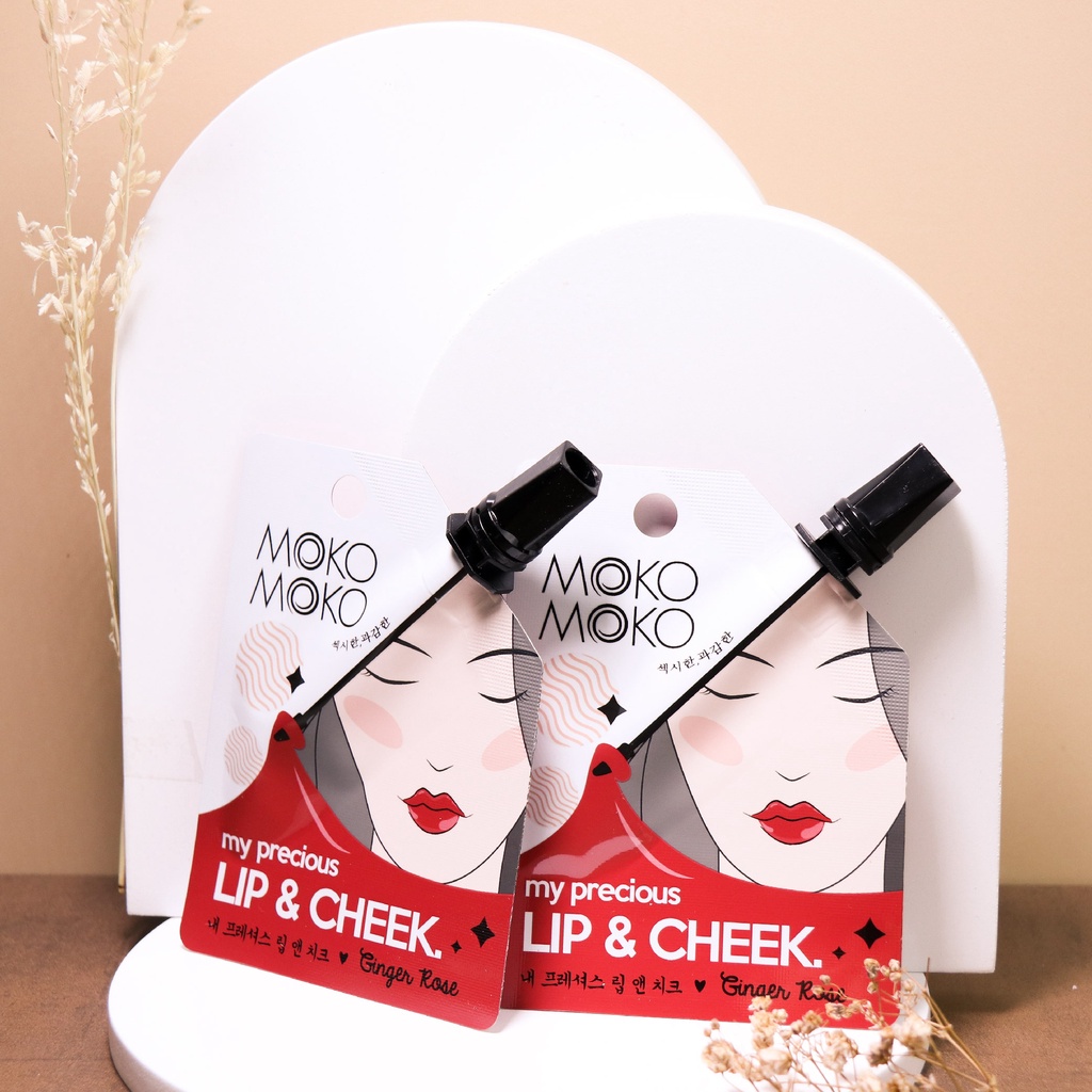 ⭐BAGUS⭐ MOKO MOKO My Precious Lip &amp; Cheek Tint | Cherry Pink Ginger Rose Summer | Lip Cheek Tint