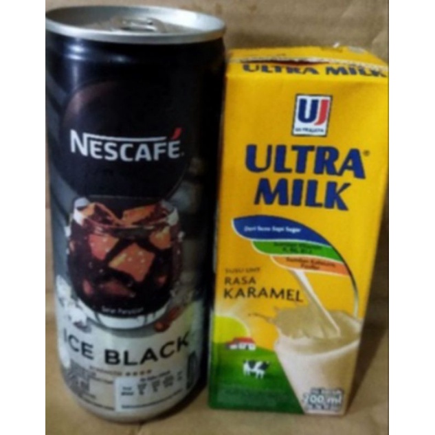 

nescafe ice black ultra milk karamel