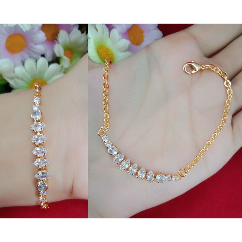 emas muda kadar 35% emas gelang tangan wanita dewasa perhiasan emas muda kadar rendah