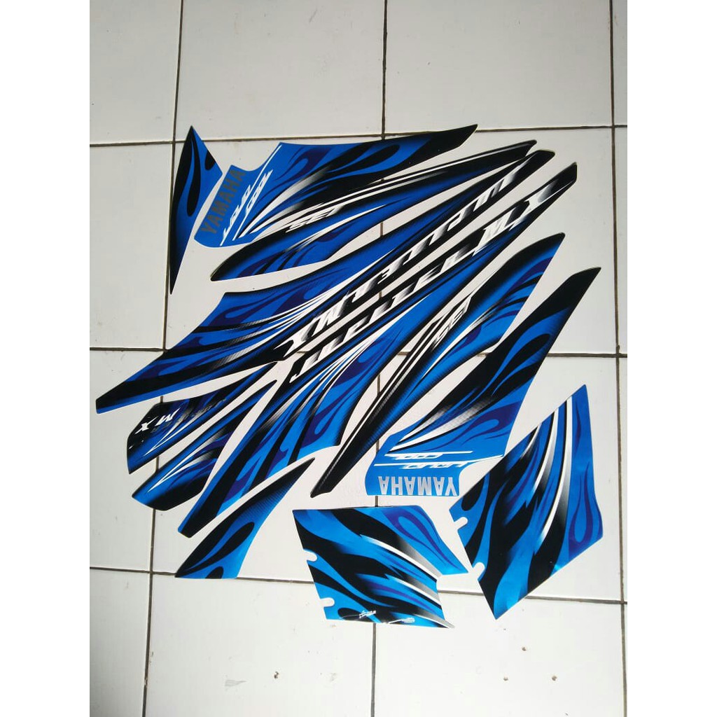 stiker striping jupiter mx 135 2009 biru