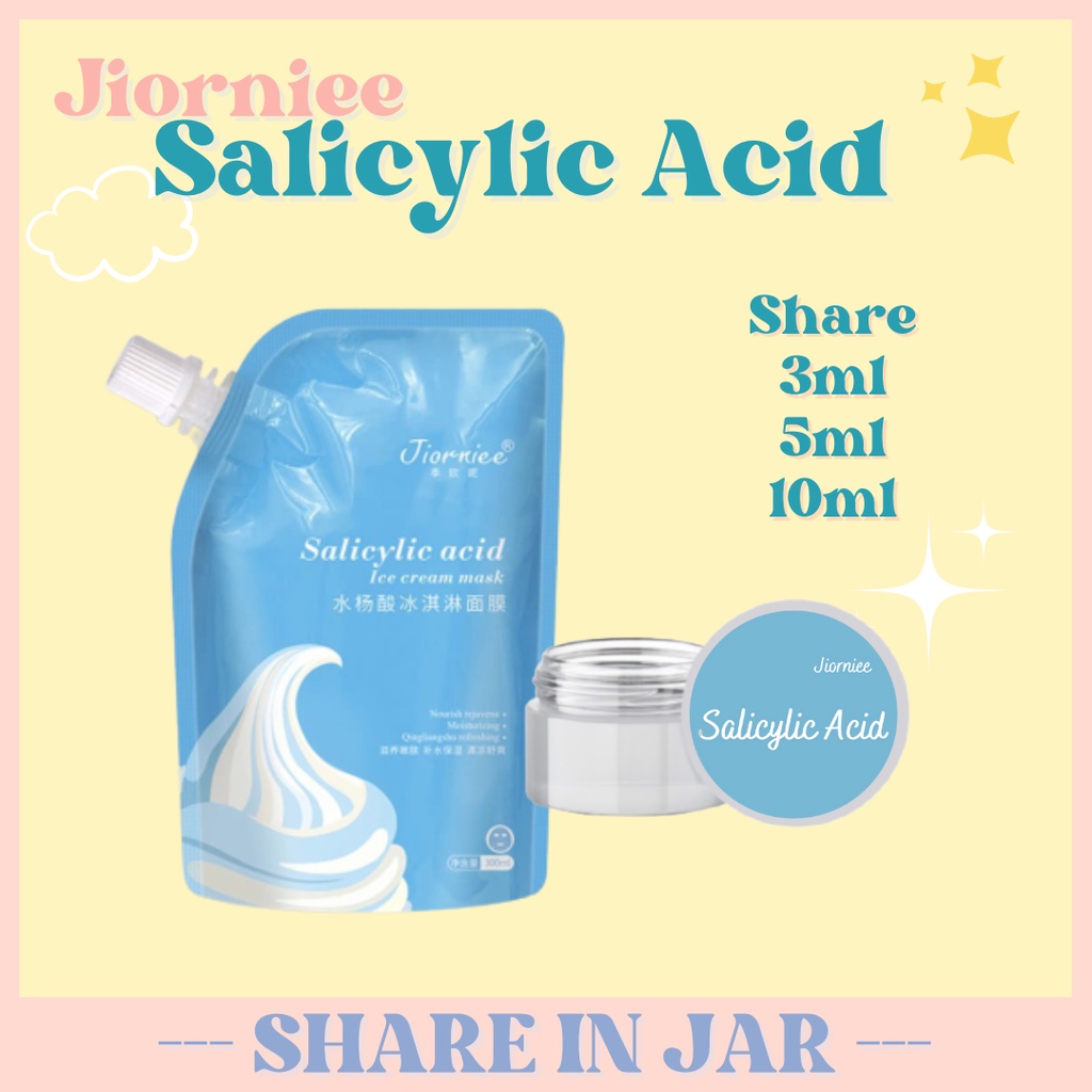 [ SHARE IN JAR ] JIORNIEE SALICYLIC ACID SHARE IN JAR ￼Original Jiorniee Ice Cream Mask Salicylic Ac