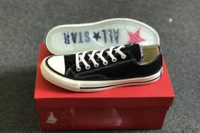 OBRAL SEPATU CONVERSE 70S HIGH X OFF WHITE GLOSSY BLACK WHITE PREMIUM