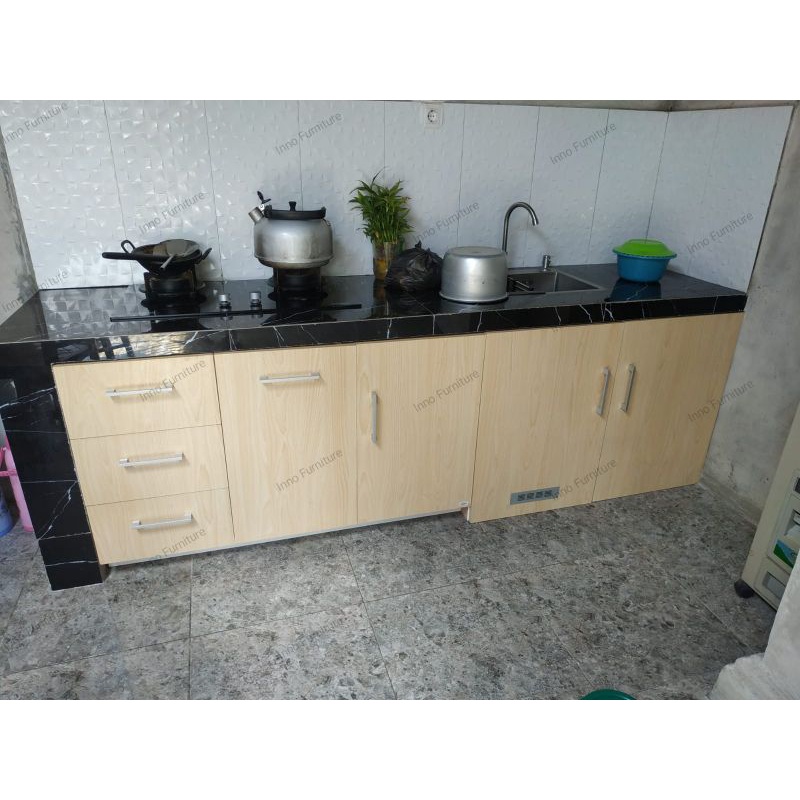 Kitchen Set lapis HPL Furniture lapis HPL Meja HPL Terima pesanan furniture lainnya Multiplek Blockb