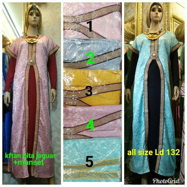 Kaftan pita jaguard (+inner), allsize