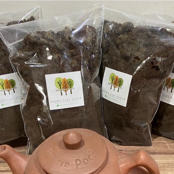 

1 kg gula merah tebu (GMT) / dark brown sugarcane / molase kering