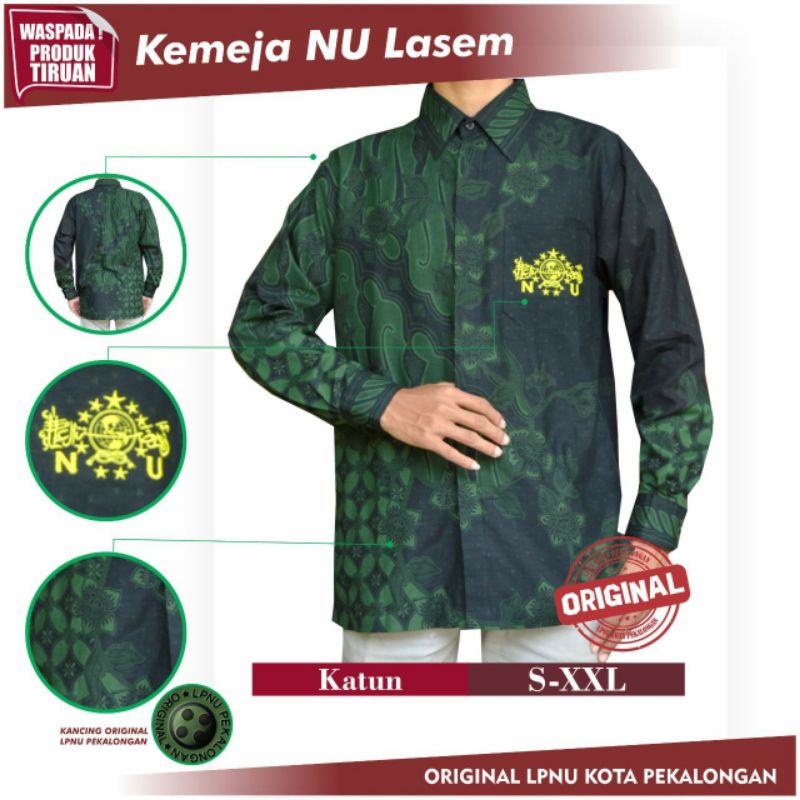 Batik NU / Kemeja Batik NU /Kemeja NU/ Baju NU /Batik NU Pekalongan Lasem