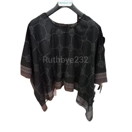 Ruthby Kimono Scarf / Scarf Outer / Outerwear / Outer Scarf-Kimono-Luna Hitam