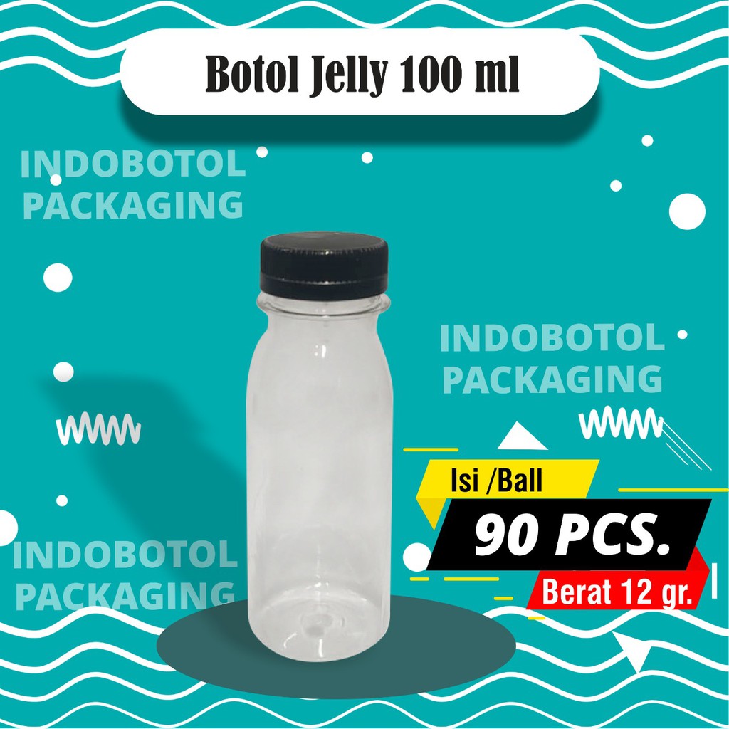 Botol Plastik Jelly 100 ml / botol plastik 100ml