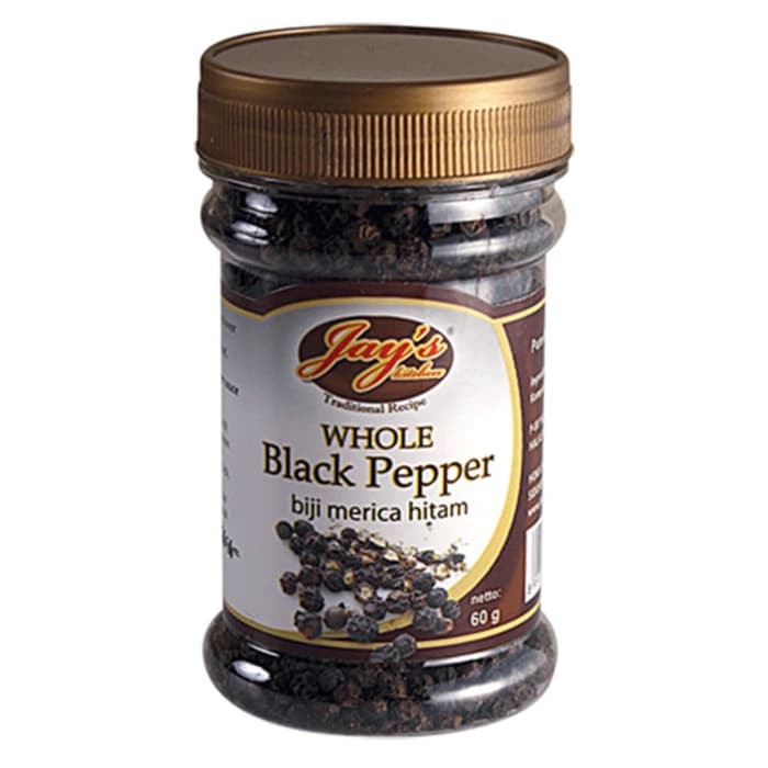 

JAY'S WHOLE BLACK PEPPER 60GR merica hitam utuh