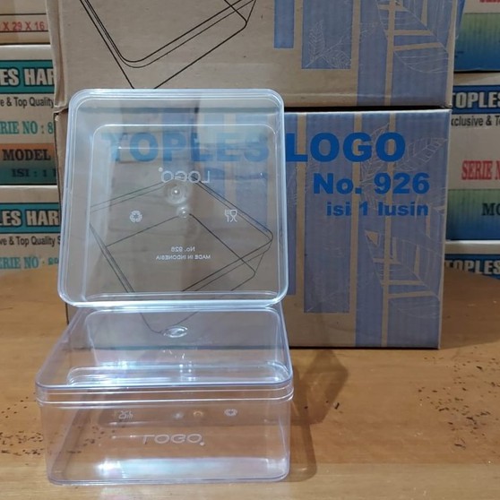 Toples Kue Kering Plastik LOGO 926 / Kotak - 500 gr