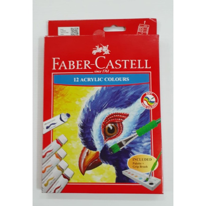 

CAT AKRILIK FABER CASTELL 12 WARNA GRATIS KUAS DAN PALET CAT
