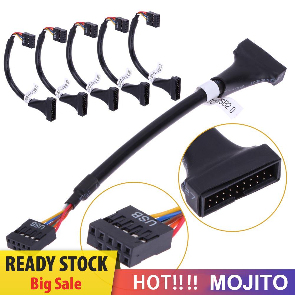 Kabel Usb 3.0 20 Pin Male Ke Usb 2.0 9 Pin Female Untuk Motherboard