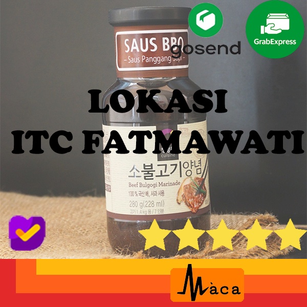 

Premium Bumbu Marinade BBQ Bulgogi Daesang Chung Jung One 280gr 500gr