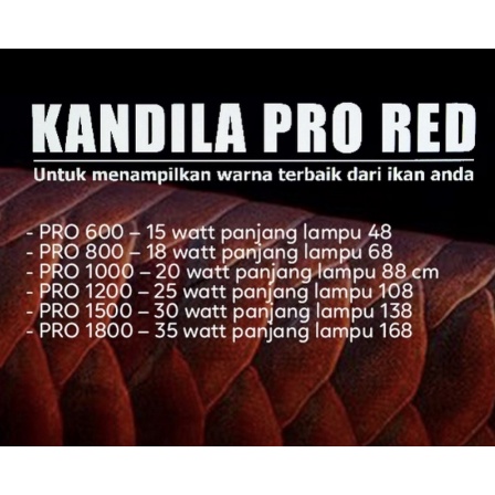KANDILA PRO RED VIEW 800 80CM 18W LAMPU LED CELUP AQUARIUM TANNING T8 IKAN AROWANA ARWANA KOKI DISCUS CHANNA