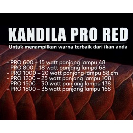 KANDILA PRO RED VIEW 1200 120CM 25W LAMPU LED CELUP AQUARIUM TANNING T8 IKAN AROWANA ARWANA KOKI DISCUS CHANNA