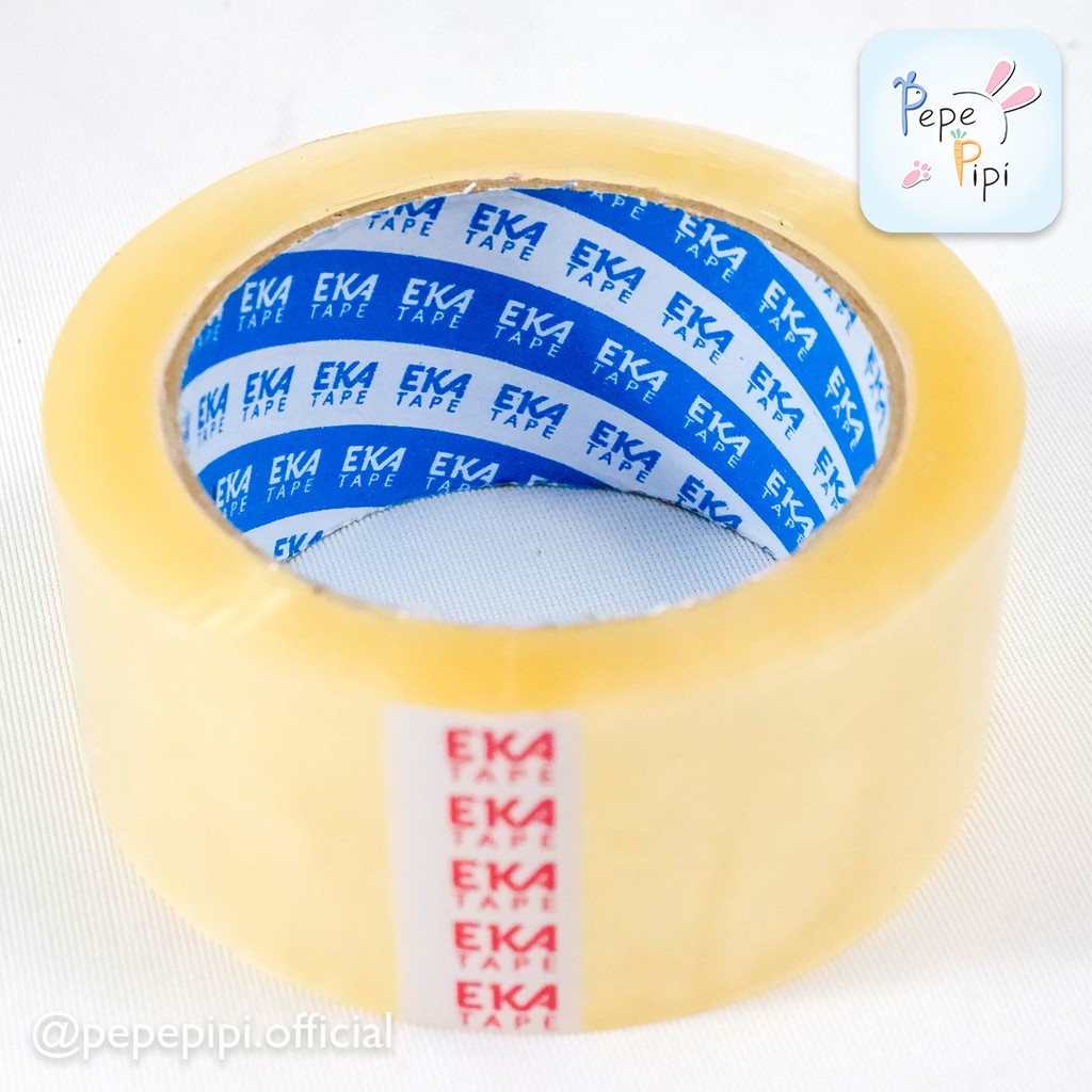 Lakban Putih Eka Tape Kandy tape  Solasi Besar Ekatape Lebar 2 inch panjang 85 yard