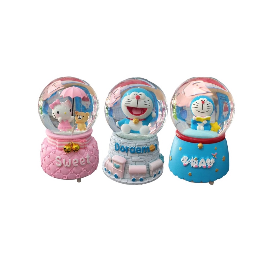 SNOWBALL HELLOKITTY / SNOWBALL DORAEMON / BOLA CRISTAL HELLOKITTY / BOLA CRISTAL DORAEMON / PAJANGAN