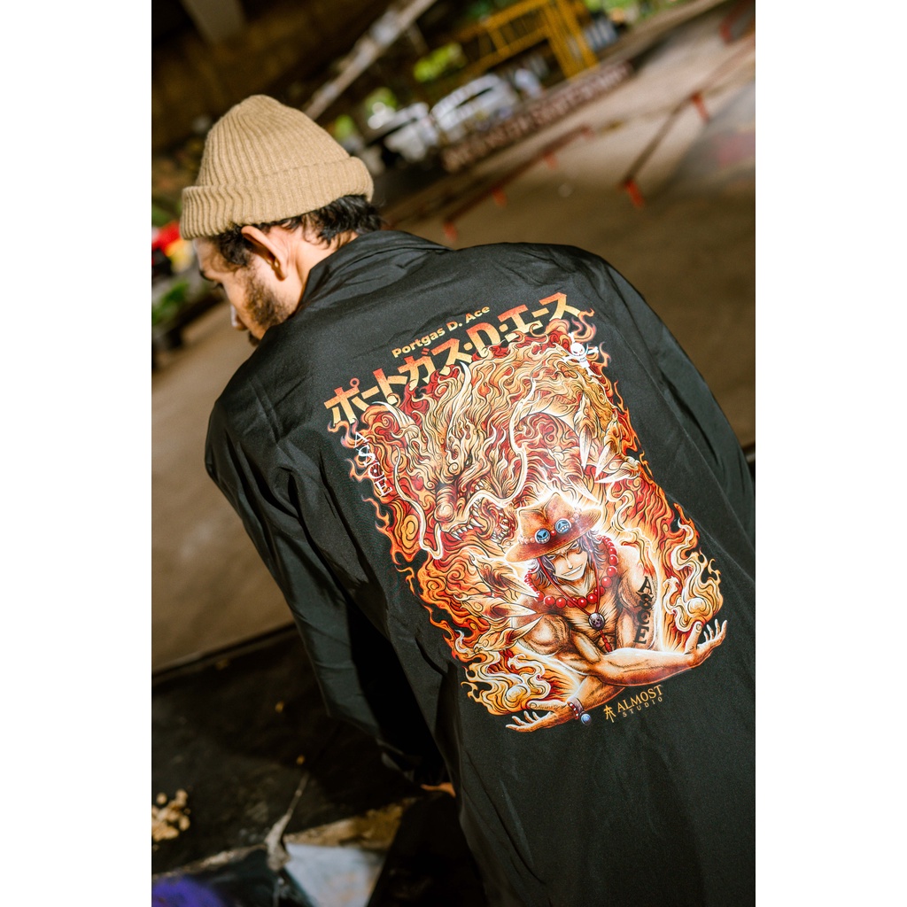 Almost Studio - Coach Jacket - Ace - Black