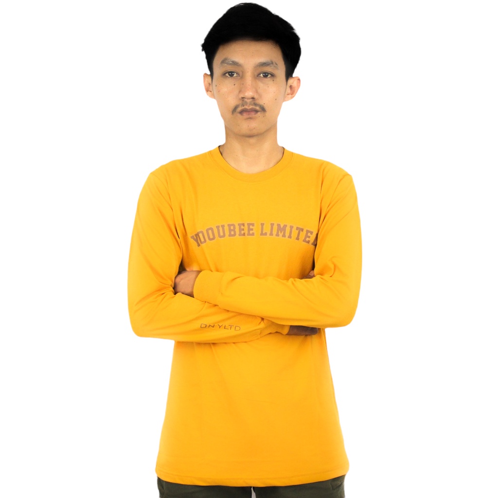 Youbee Limited - Long sleeve On YLTD | T-Shirt Pria | Kaos Pria | PURRA Yelow