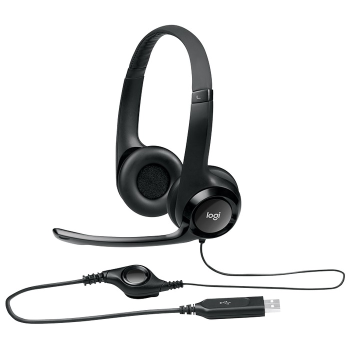 Headset LOGITECH H390 USB H-390 Original Garansi Resmi