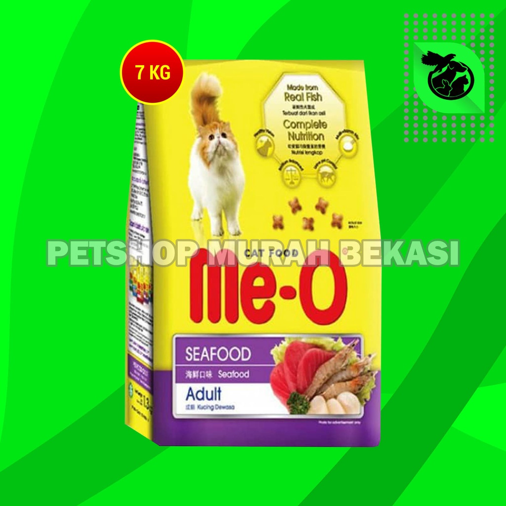 Makanan Kucing Kering Me-O 7Kg Cat Food Meo Seafood 7 kg Fresh Pack