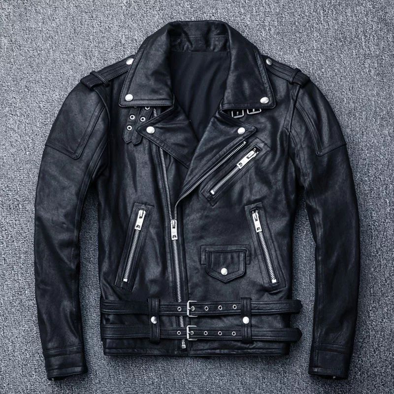 jaket Ramones kulit asli