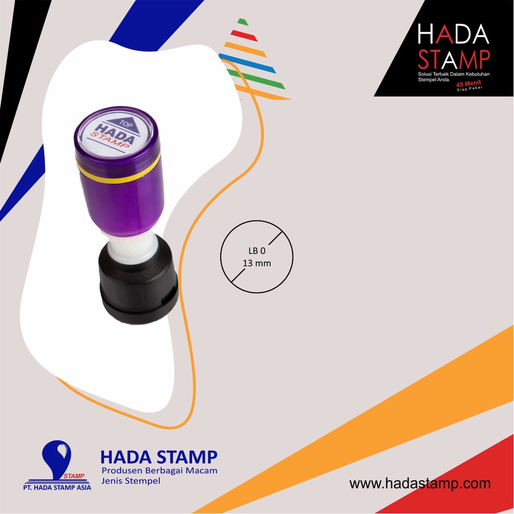 

Gramedia Banjarmasin - LB0 Stempel Flash/Laser Ukuran Lingkaran Kecil By Hada Stamp