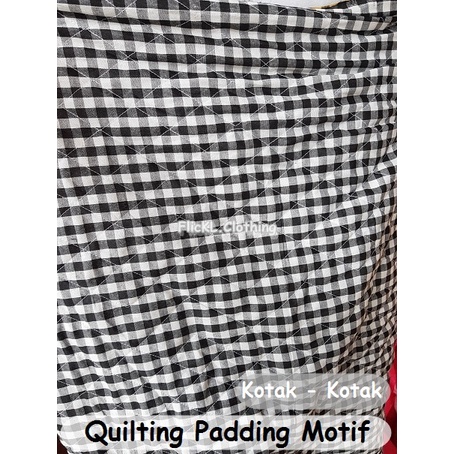 Bahan Kain Quilting Motif Quilting Padding Corak Quilting Salur Parasut Motif Dakron Quilting Loreng