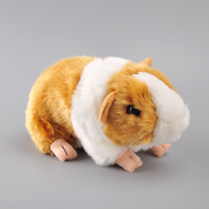 Lifelike Guinea Pig Plush Animal Toy Children Birthday Collection Gifts Orange