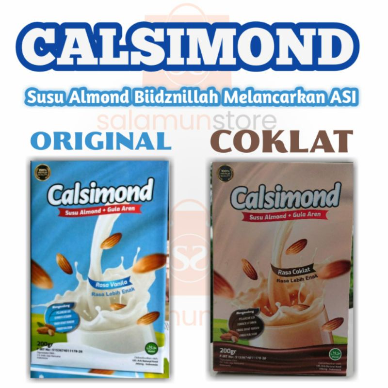 

Susu Almond Calsimond Lactamond Booster ASI Pelancar ASI Asli Original Grosir dan Eceran