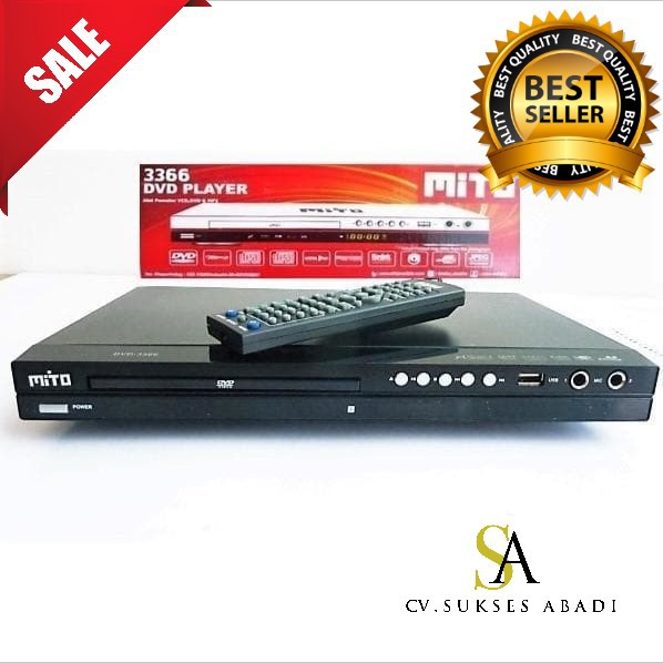 Mito Dvd Player 3366 Vcd Mp3 Termurah Surabaya Shopee Indonesia