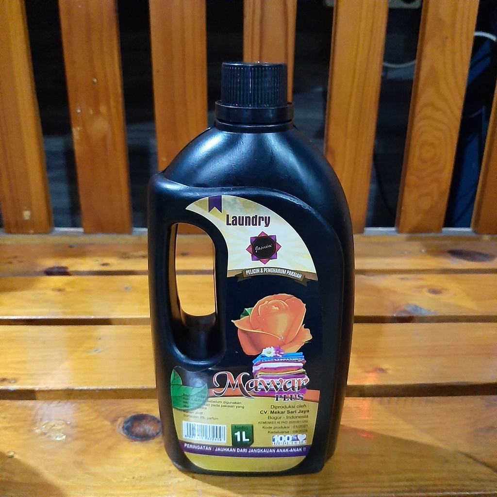 Mawar Pewangi Pakaian Pelicin Setrika Super Laundry Pelembut Baju New Packaging 1 Liter