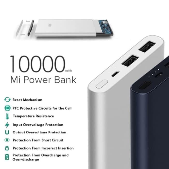 Xiaomi Powerbank 10000mAh Fast Charge Generasi 2 OEM - Random Warna