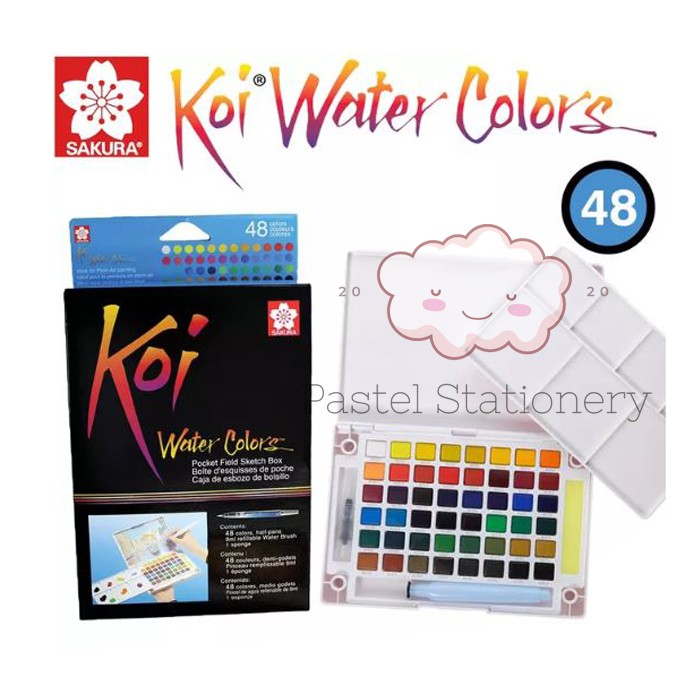 

Sakura Koi Watercolors 48 Pocket Field Sketch Box
