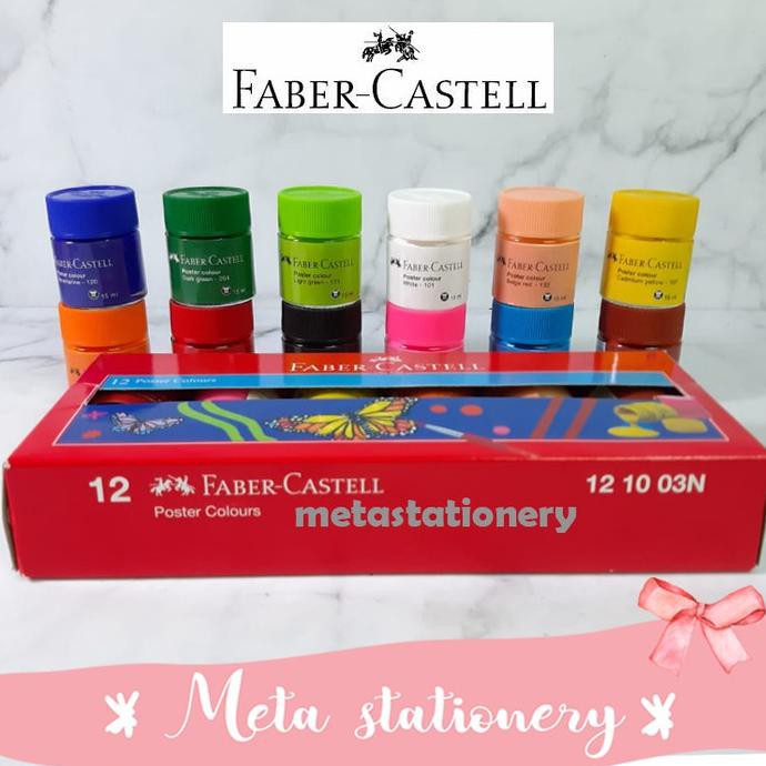 

PROMO CAT POSTER 12 WARNA FABER CASTELL PERALATAN MELUKIS ART SET MENGGAMBAR