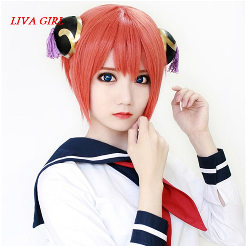 PREORDER LIVA GIRL New Anime Gintama Kagura Cosplay Accessories Kagura Cosplay Hair Accessories One 