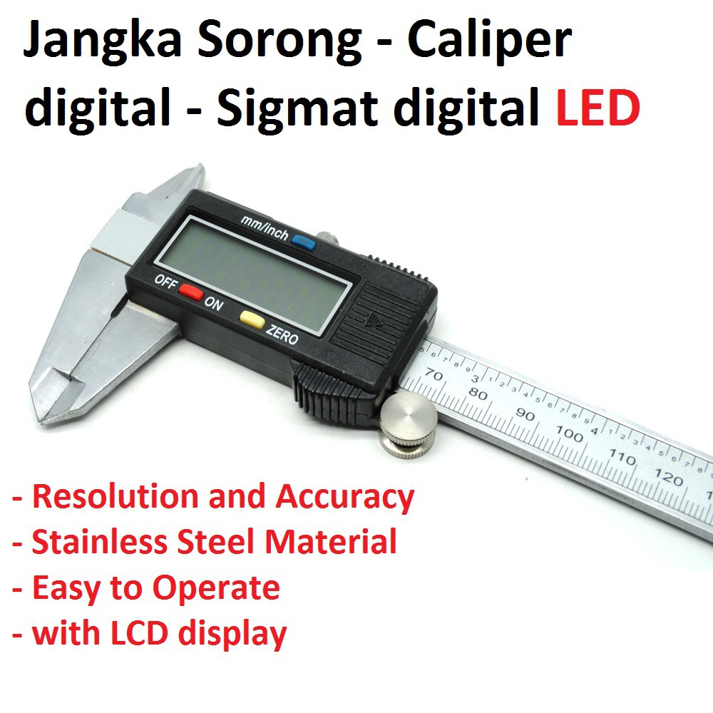 Jangka Sorong / Caliper digital / Sigmat digital dengan layar LCD