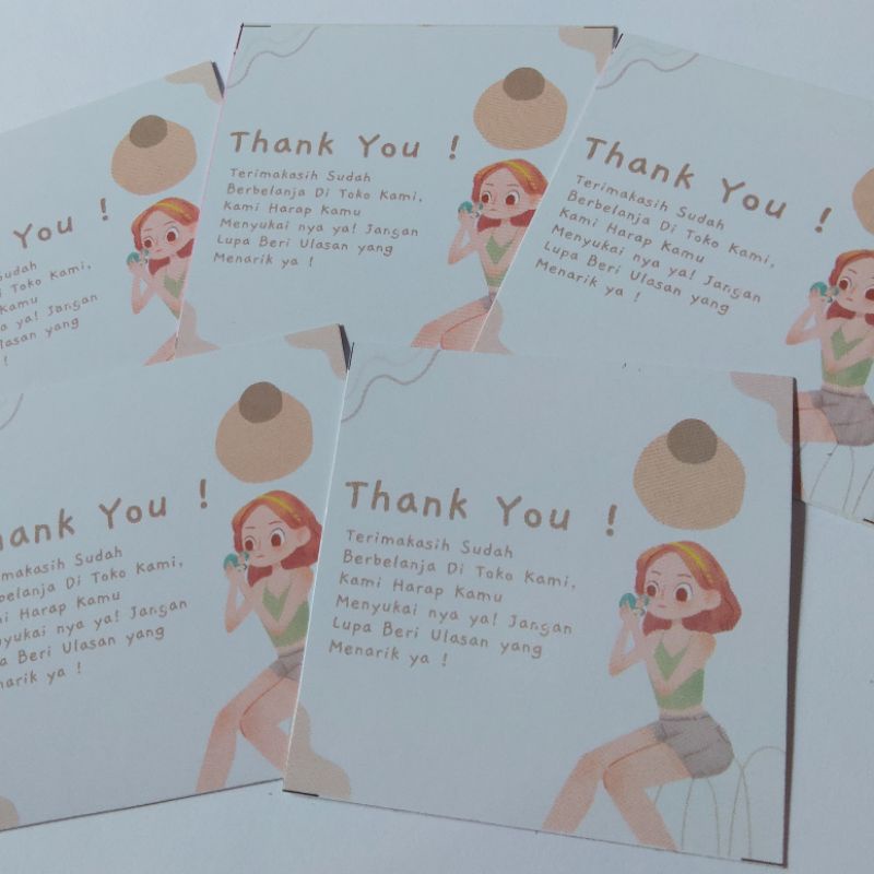 

READY STOCK I thank you card olshop BY Gioshi.Store