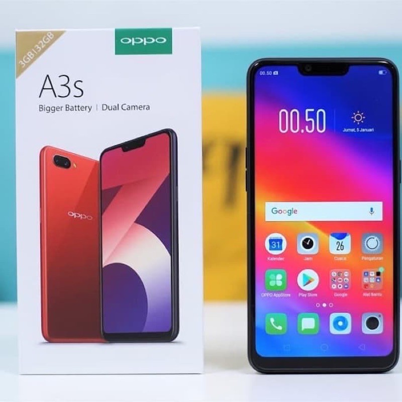 OPPO A3S RAM 3GB ROM 32GB ORIGINAL GARANSI DISTRIBUTOR