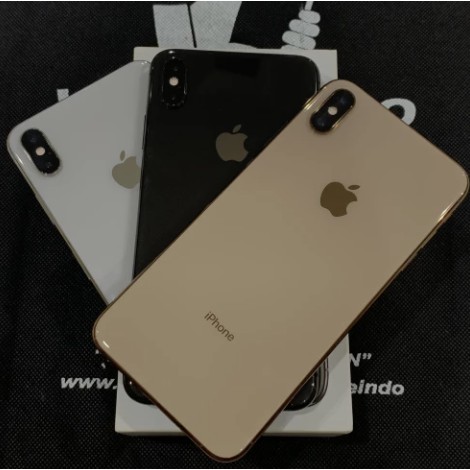 iPhone Xs Max 256 GB Ex iBox Indonesia Fullset Original Second Bekas Ex Pemakaian Good Condition