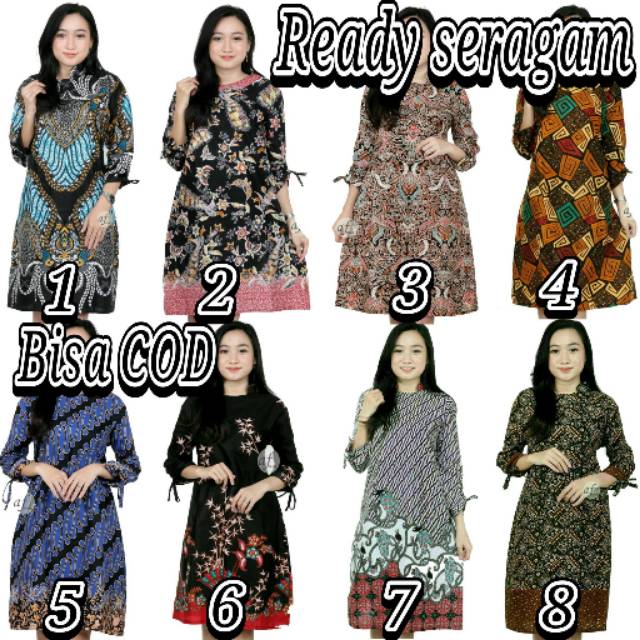 Batik Tunik Shibori Jumputan Terbaru / Hrb026 Yelbor Navbor / Original..